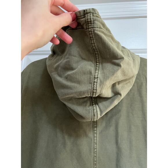 Free People Green Utility Joshua Tree Hooded Oversized Jacket - Picture 9 of 9